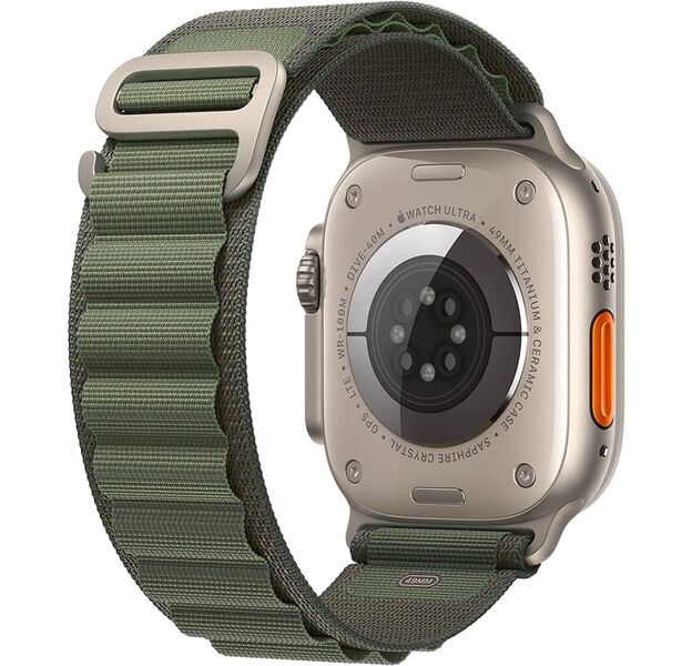 Apple Watch Ultra 2 (2023) | GPS + Cellular | silver | Alpine Loop green Medium, image 2 of 2