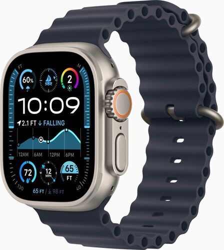 Väldigt bra: Apple Watch Ultra 2 (2024) | GPS + Cellular | naturlig | Havsband Marine