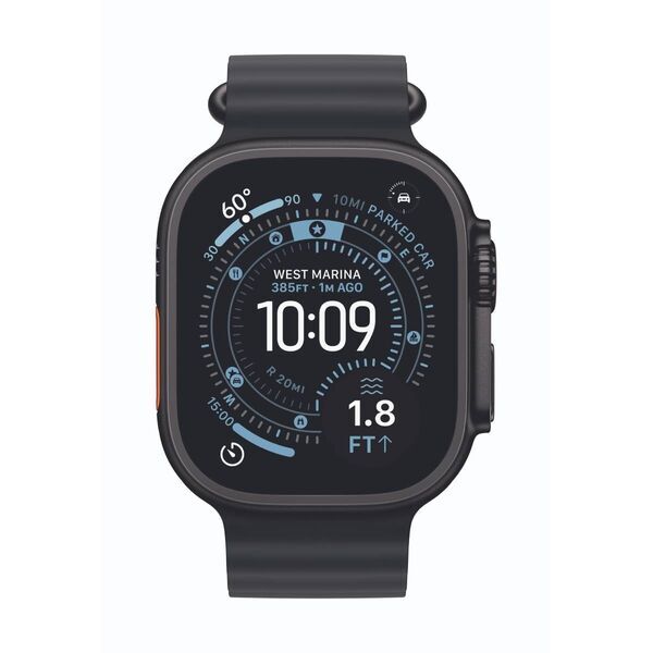 Apple Watch Ultra 3 (2025) | GPS + Cellular | schwarz | Ocean Armband schwarz 2