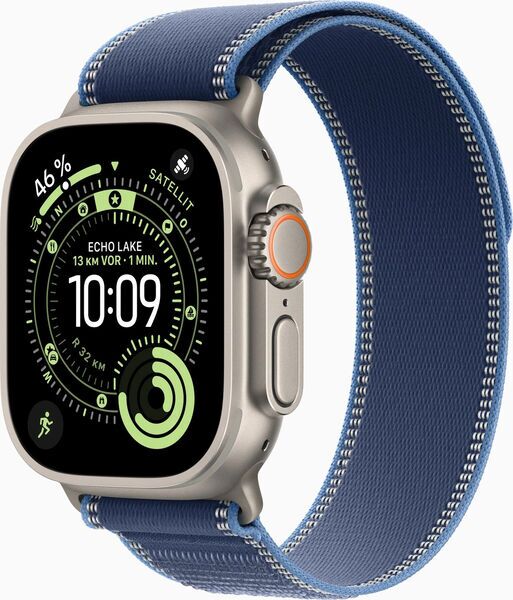 Apple Watch Ultra 3 (2025) | GPS + Cellular | naravna titan | Trail Loop M/L modra/svetlo modra 1