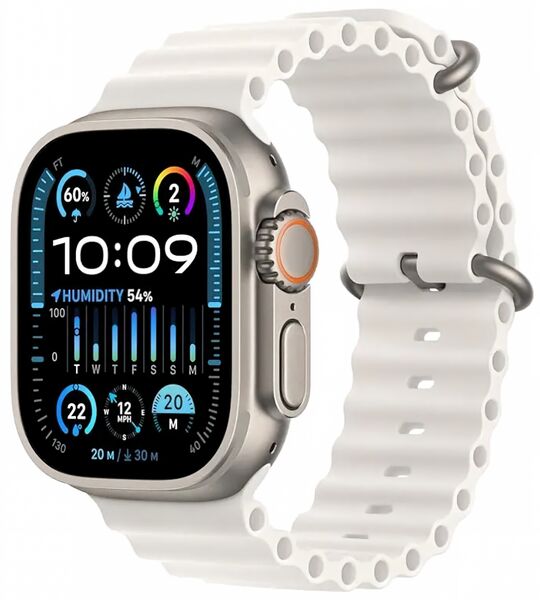 Apple Watch Ultra 3 (2025) | GPS + Cellular | natural titanium | Alpine Loop M white, image 1 of 1