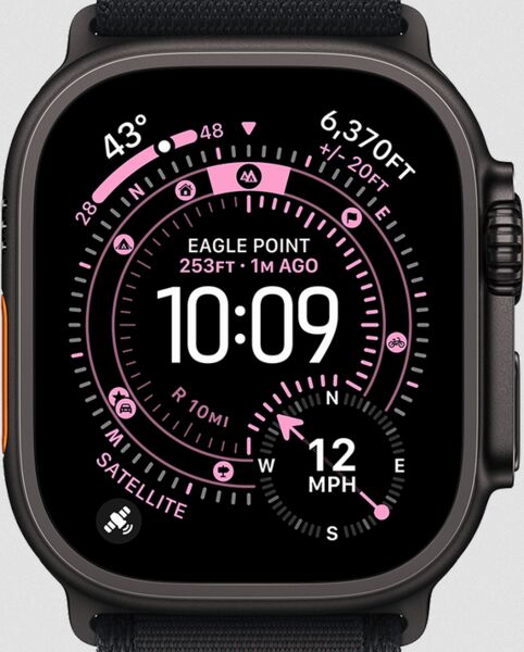 Apple Watch Ultra 3 (2025) | GPS + Cellular | preto | Alpine Loop M Azul Claro, image 1 of 2