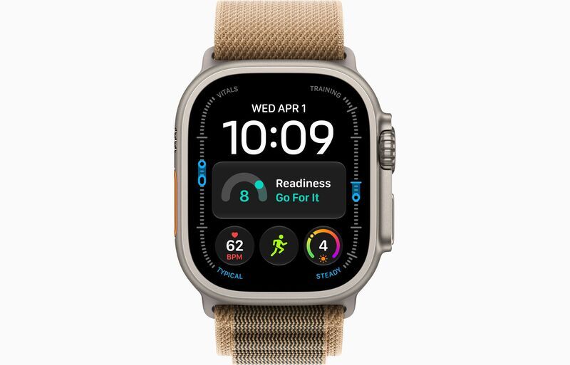 Apple Watch Ultra 4 (2026) | GPS + Cellular | Natural Titanium | Alpine Loop | Desert Sand, image 2 of 3