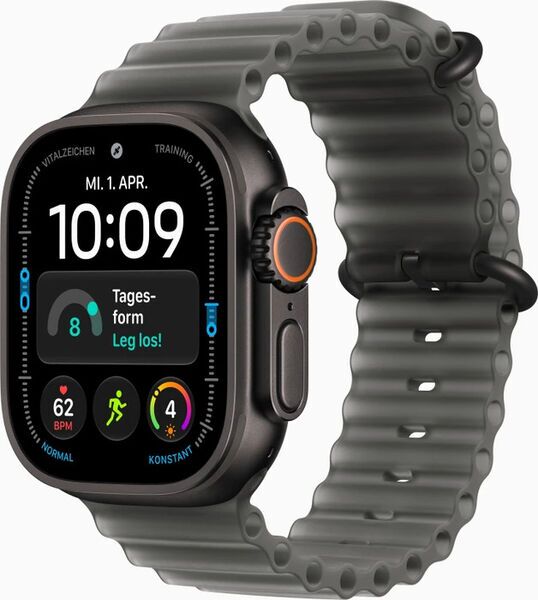 Apple Watch Ultra 4 (2026) | GPS + Cellular | čierna | Remienok Ocean | Polopriehľadná čierna, image 1 of 3