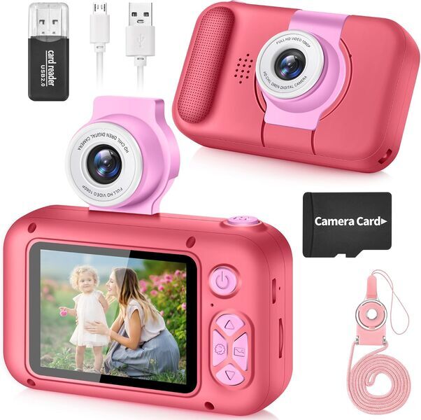 ARNSSIEN X101 Digital Camera for Kids | pink, image 1 of 1