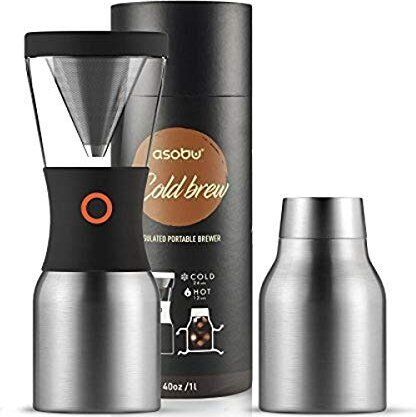 asobu Cold Brew Kaffebryggare | silver