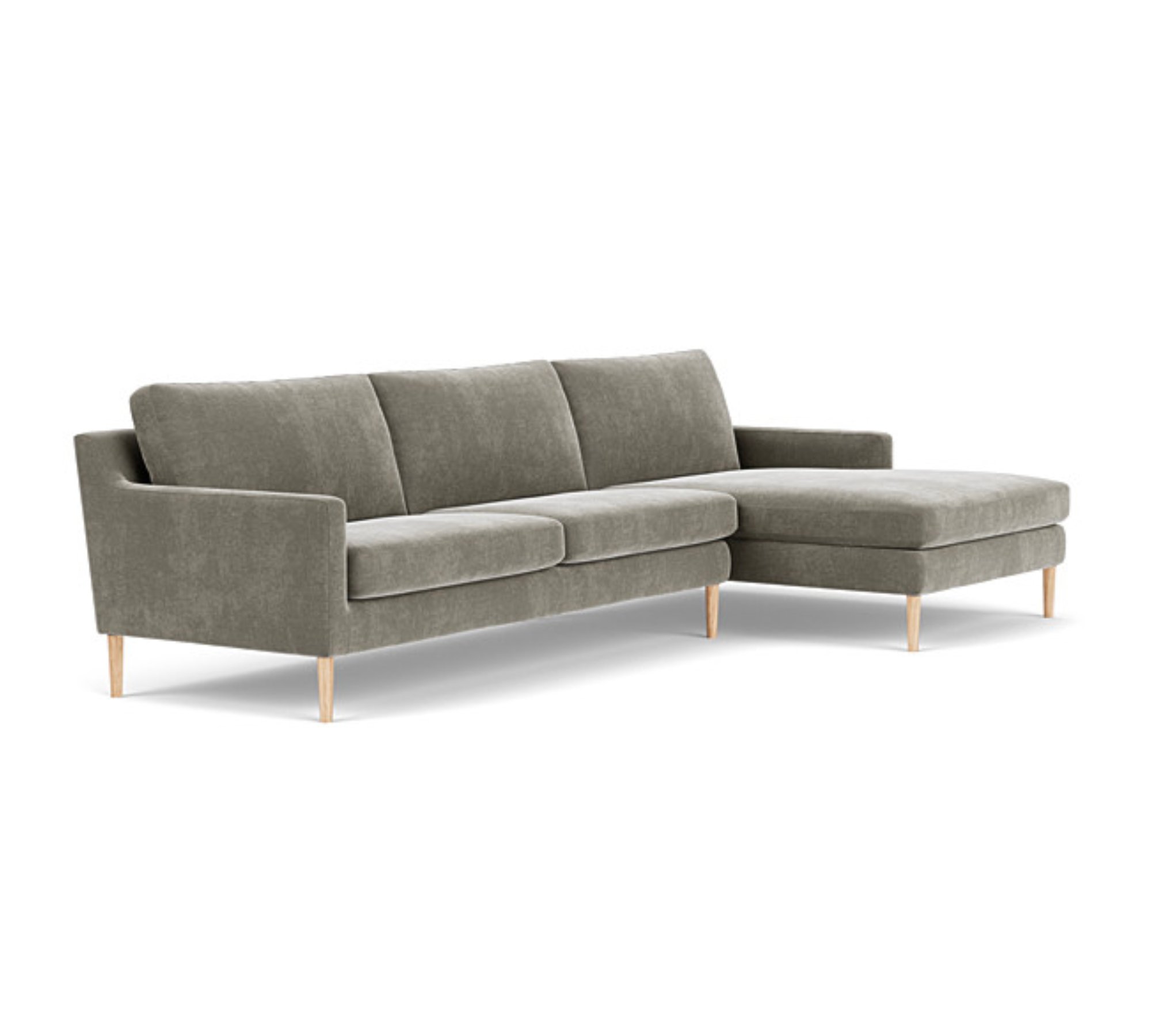 Astha soffa höger schäslong Planet Grey Green