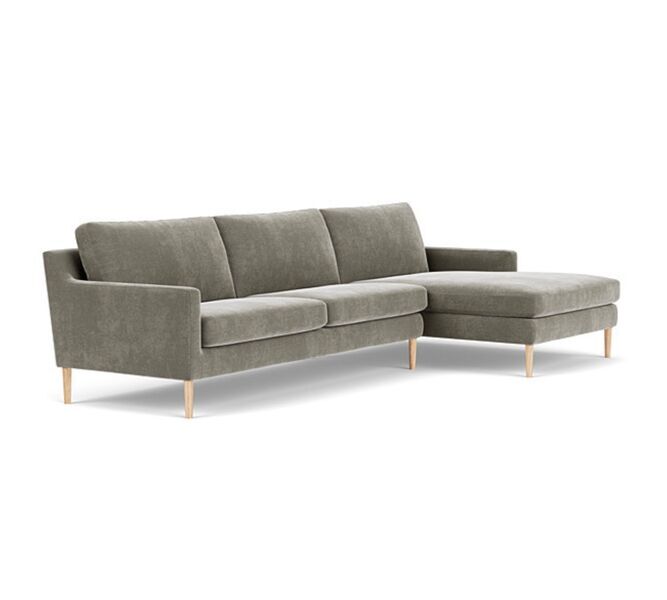 Astha Sofa Right Chaise Longue Planet grey green | grey, image 1 of 4