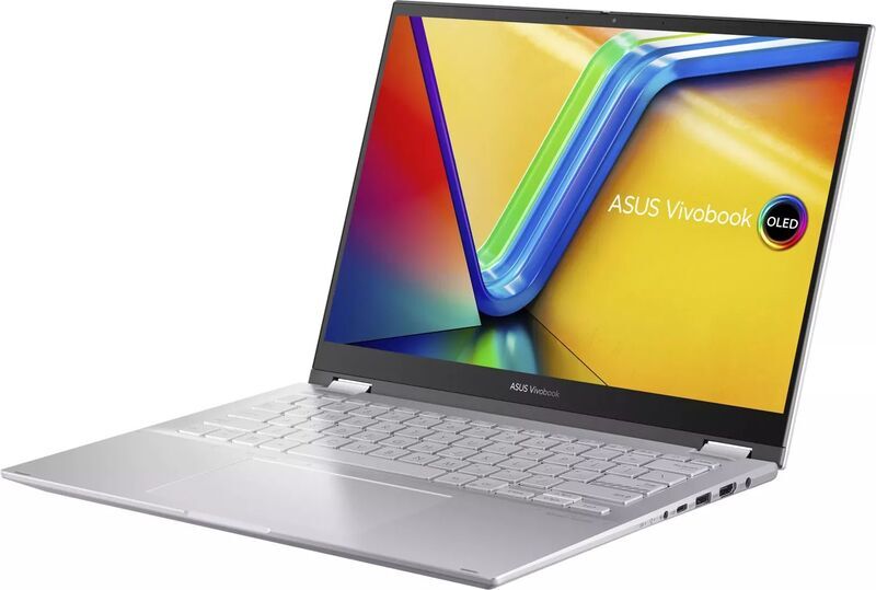 ASUS Vivobook S 14 Flip OLED TN3402 | Ryzen 7 5800H | 14" | 16 GB | 1 TB SSD | Rétroéclairage du clavier | Win 11 Home | argent | CH 3
