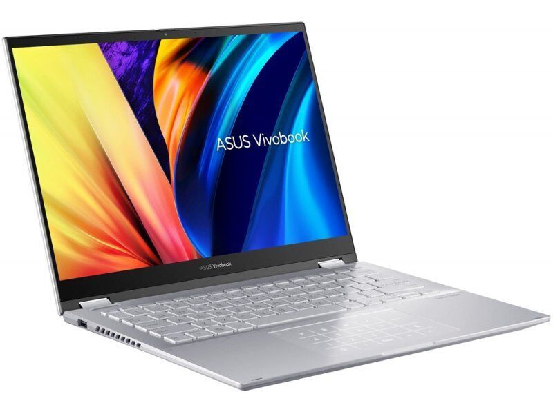 ASUS VivoBook S 14 Flip OLED TP3402ZA | i5-12500H | 14" | 16 GB | 512 GB SSD | Taustavalaistu näppäimistö | FP | Win 11 Home | hopea | International English