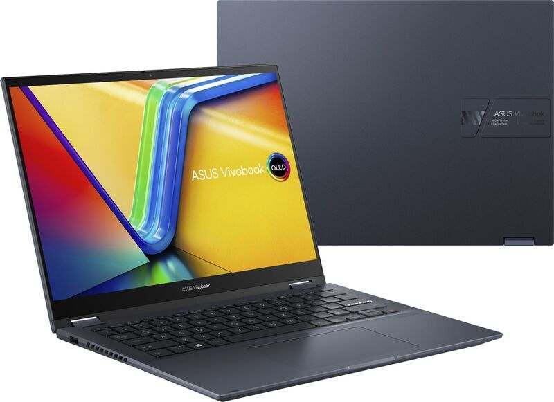 ASUS VivoBook S 14 Flip OLED TP3402ZA | i5-12500H | 14" | 16 GB | 512 GB SSD | iluminação do teclado | FP | Win 11 Home | azul | CH