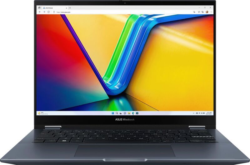 ASUS VivoBook S 14 Flip OLED TP3402ZA | i5-12500H | 14" | 16 GB | 512 GB SSD | Tastaturbeleuchtung | FP | Win 11 Home | blau | CH 2