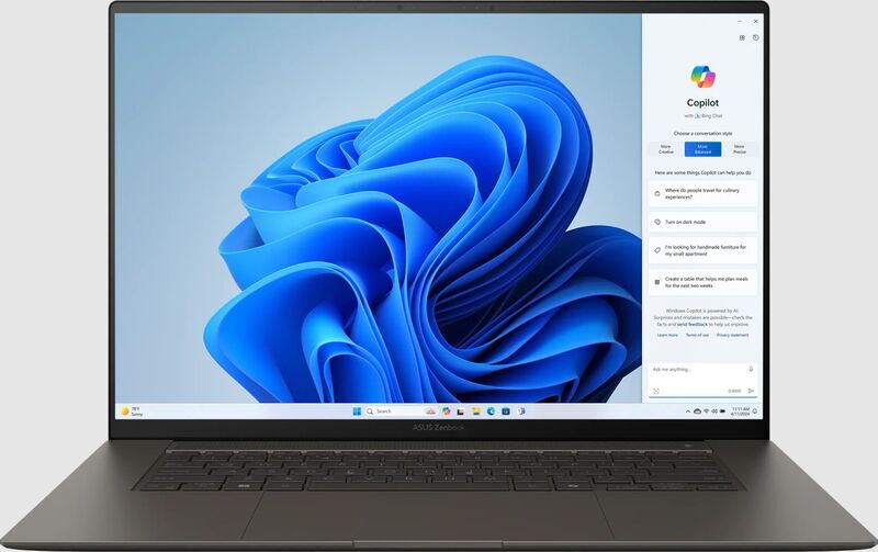 ASUS ZenBook S 16 OLED | Ryzen AI 9 HX 370 | 16" | 32 GB | 1 TB SSD | grey | Win 11 Home | ES 1
