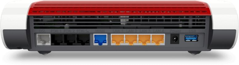 AVM FRITZ!Box 7590 AX ISDN | white/red 5