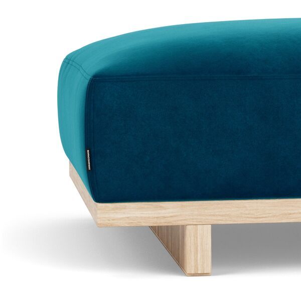 Aya stool velour Lux Petro | blue, image 1 of 4
