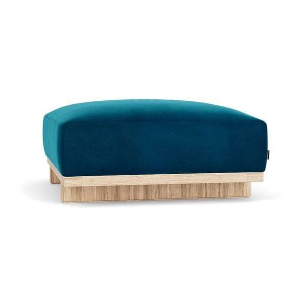 Aya stool velour Lux Petro | blue, image 3 of 4