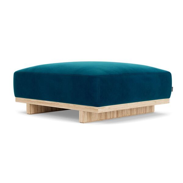 Aya tabouret velours Lux Petro | bleu, image 1 of 5