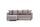 Aydam sofa bed left chaise longue cream | cream, thumbnail 2 of 4