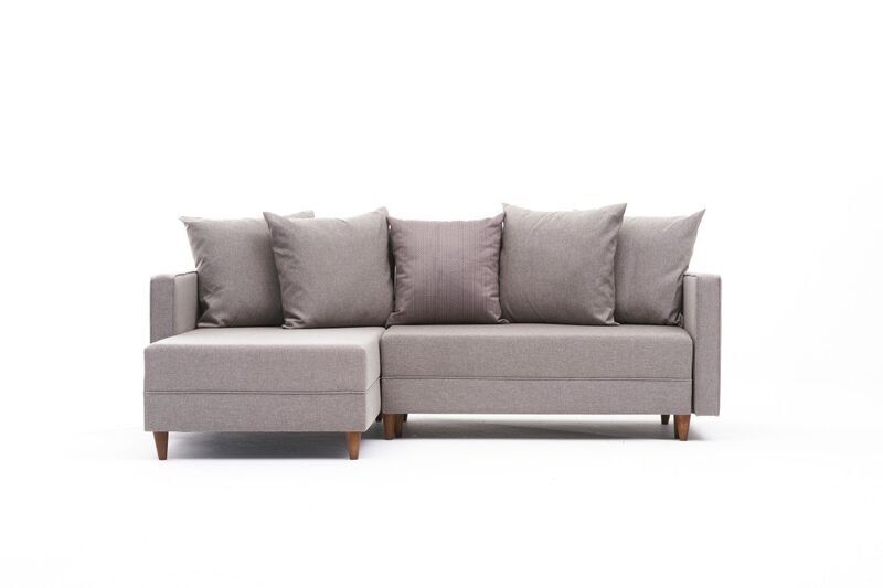 Aydam sofa bed left chaise longue cream | cream, image 2 of 4