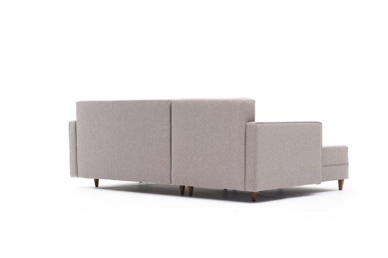 Aydam sofa bed left chaise longue cream | cream, image 3 of 4