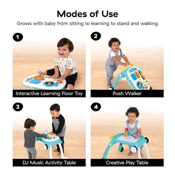baby Einstein Musical Mix N Roll 4-in-1 baby walker | blue, image 2 of 3