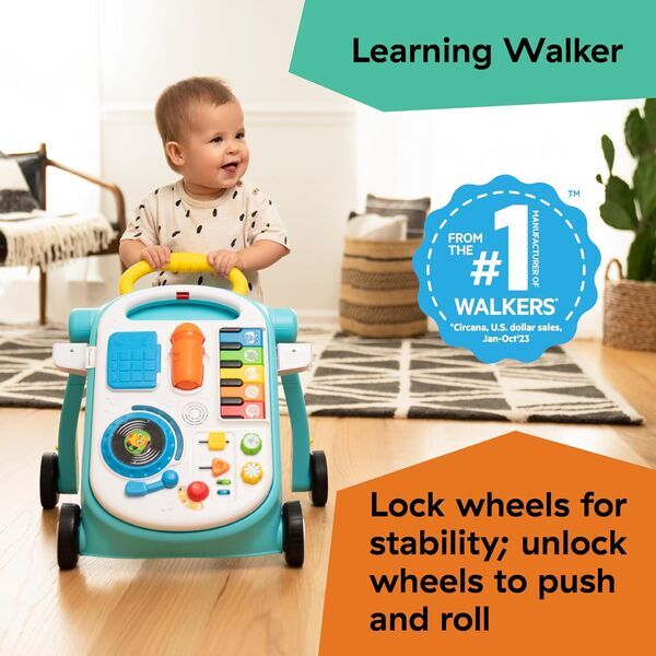 baby Einstein Musical Mix N Roll 4-in-1 baby walker | blue, image 3 of 3