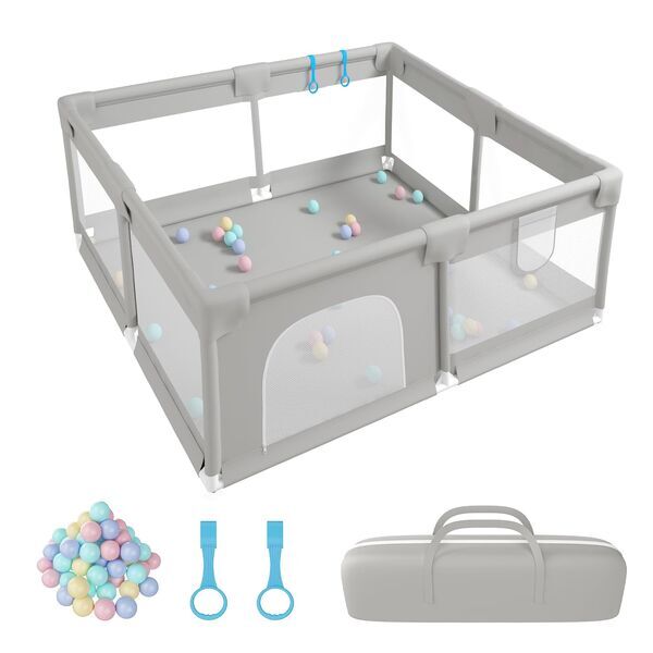 Goi Baby Laufstall | grey 1