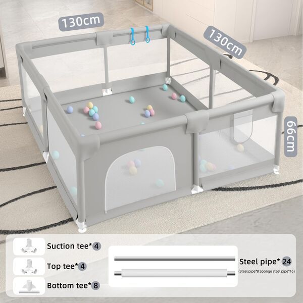 Goi Baby Laufstall | grey 2