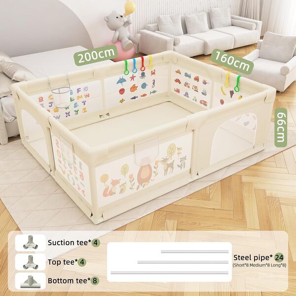Goi baby playpen Extra | beige, image 3 of 3
