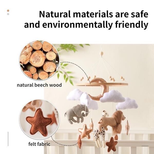 Let's Make Baby Mobile Waldtiere | multicolored 3