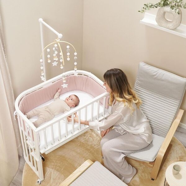 Babybay Mobilehalterung Holz | grey 2