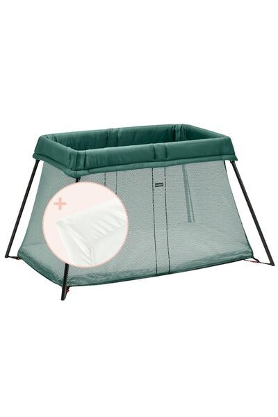 BabyBjörn Reisebett Light | dark green 1
