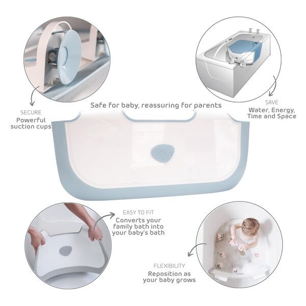 BabyDam Wannenminderer | weiß/blau 2