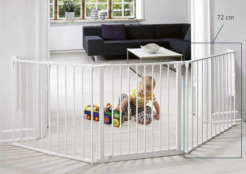 BabyDan Flex Sektion Sicherheitsgitter | grau 2