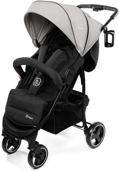 BabyGo Kinderwagenkorb | grey/black 1