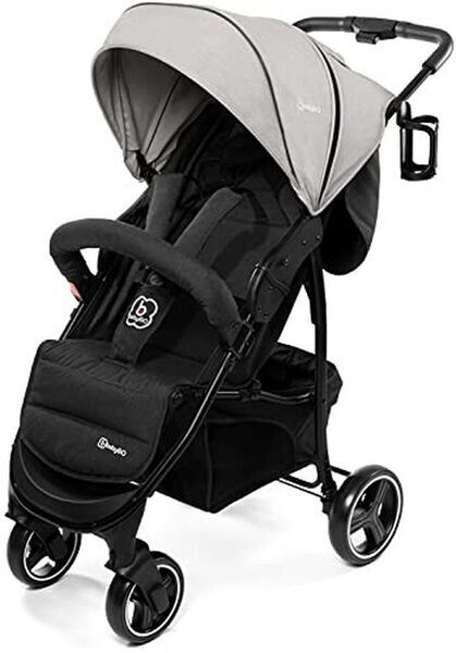 BabyGo Kinderwagenkorb | grey/black 2