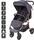 BabyGo Style 3-in-1 Kinderwagen | schwarz | rosegoldenes Gestell thumbnail 2/5
