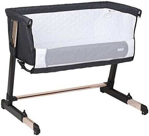 BabyGo Together Beistellbett | black/gold 2