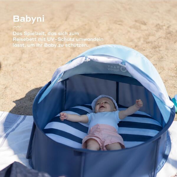 Babymoov Babyni Anti-UV Aire de Jeux | Version Englisch | mörkblå 2