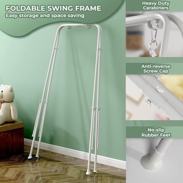 G Taleco Gear Babyschaukel Baumwollleinen | Version Englisch | black/white 3