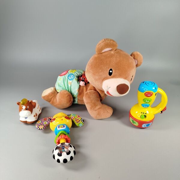 Babyspielzeug Set - VTech Taschenlampe, Rassel, Teddy | multicolored 1
