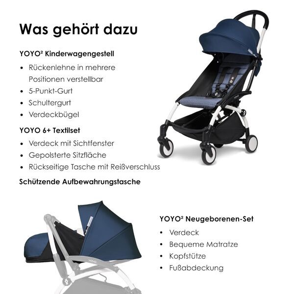 Babyzen Yoyo2 Kinderwagen Komplettset | blau 2