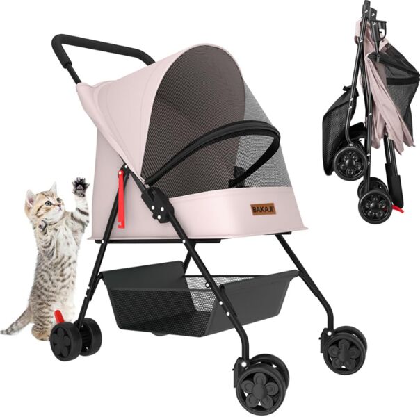 Bakaji Haustier stroller | pink, image 1 of 2