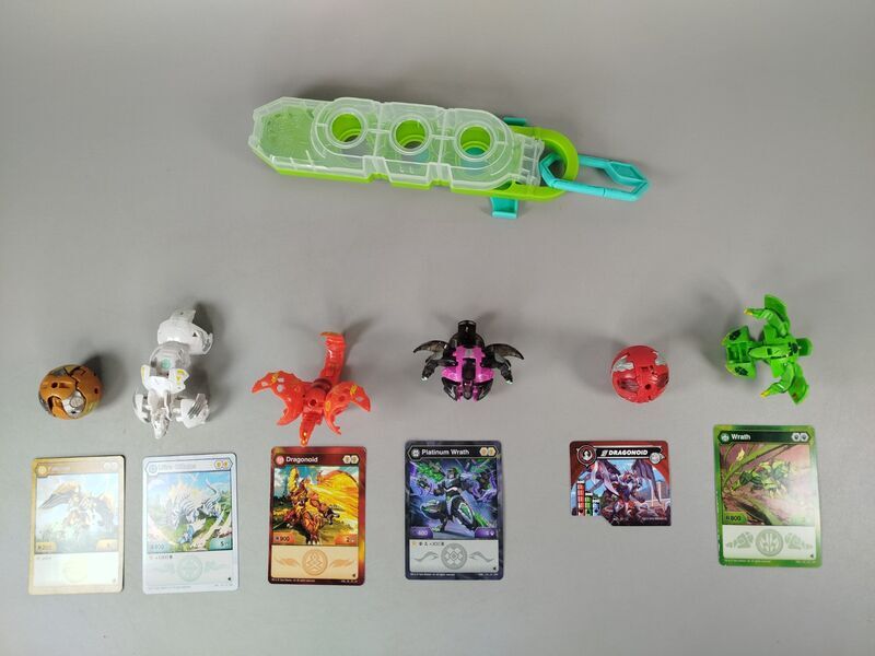 Bakugan Figuren Set von 6 mit Karten und Baku-Clip | mehrfarbig 3