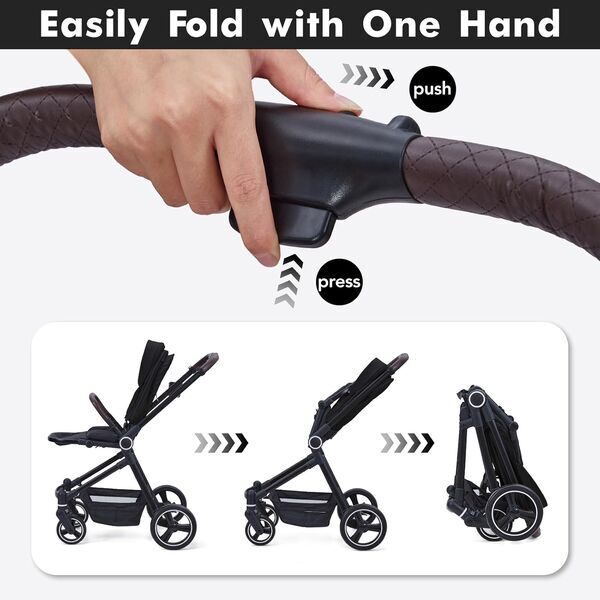 Baloveby Kinderwagen 3-in-1 | svart 3