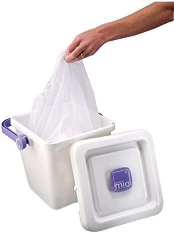 Bambino Mio Windeleimer mit Wäschenetzen | violet/white 2