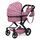 Bayer Design Xeo Kombi-Puppenwagen | pink thumbnail 2/2