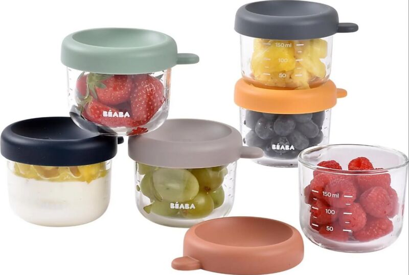 Beaba Portionsbehälter 6er Set | blue 1