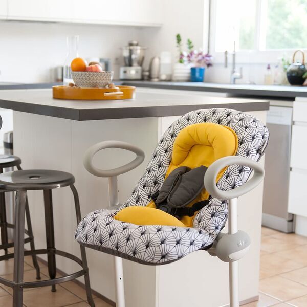 Béaba Up & Down III Babywippe | black/yellow 2