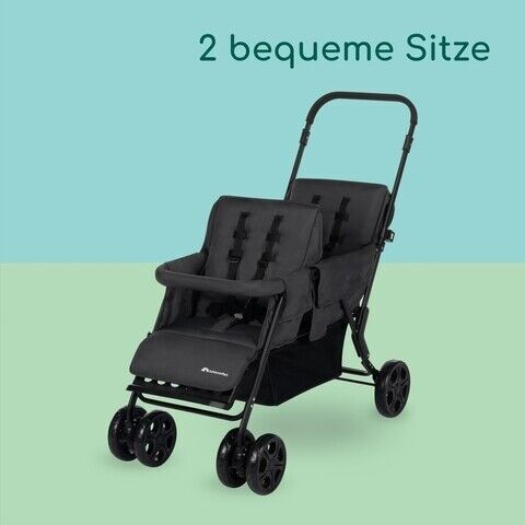 Bebeconfort Teamy Geschwisterwagen | dark gray 3